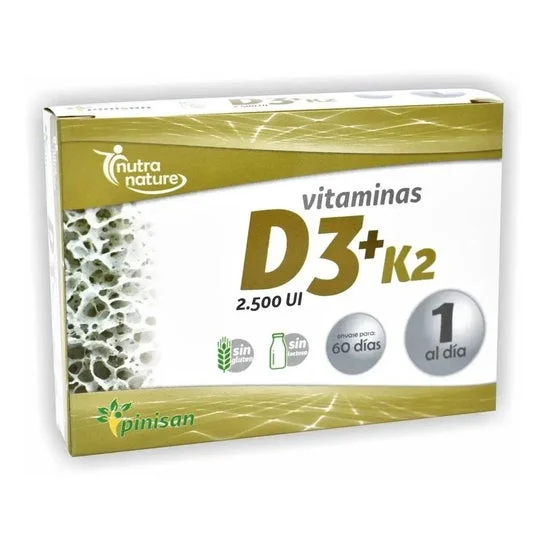 Pinisan Nutra Nature Vitamins D3 + K2 60caps