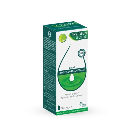 Sciroppo Phytosun Aroms Sciroppo per gola e corde vocali 150 Ml bottiglia
