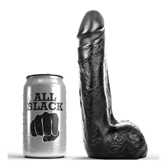 Tutto nero morbido Dildo realistico nero 20cm 1 pc