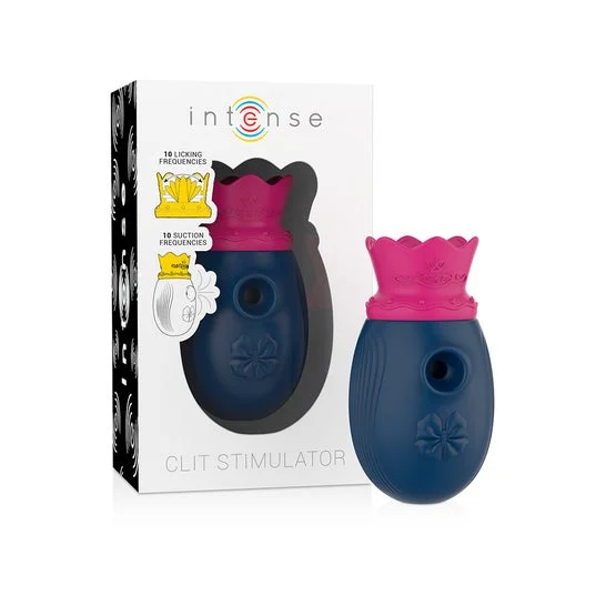 Intense Clitoris Stimulator 10 Modes Of Suction And Licking Blue 1 Unità
