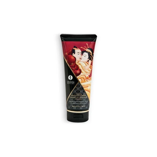 Shunga Creme De Massage 200ml Fraise/vi