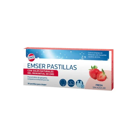 Emser Pastilhas Morango 30uds