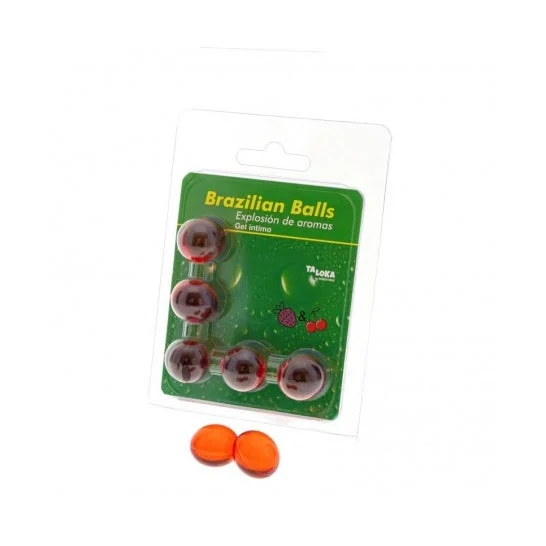 Diverty Sex Taloka Brazilian Balls Intimate Gel Strawberry & Cherry 5uds
