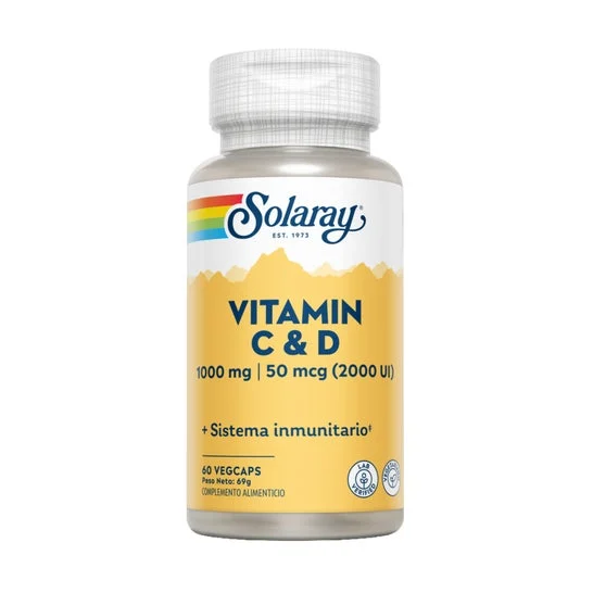 Solaray Vitamina C + D 60caps