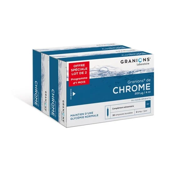 Granions Pack Cromo 200Ug/4ml 2x30 Ampollas