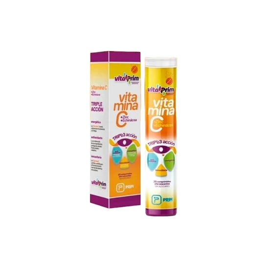 VitalPrim Vitamina C Triple Acción Efervescentes 24comp
