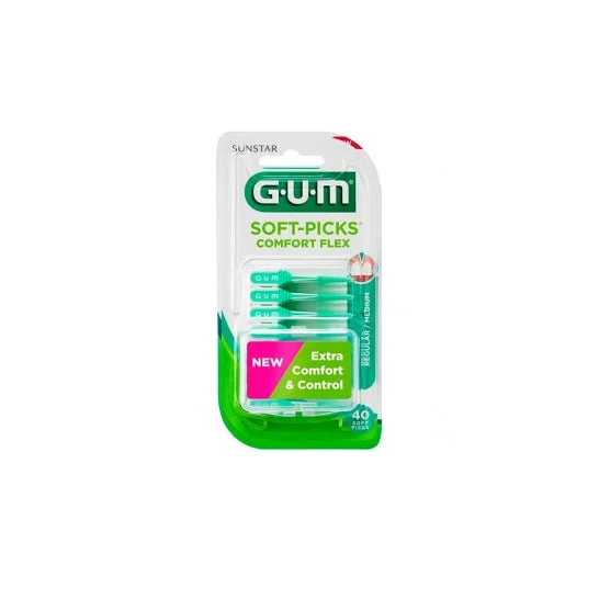 Gum Soft Picks Comfort Flex Flex Flex Flex Sticks Box di 40