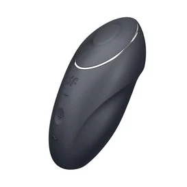 Satisfyer Tap Climax 1 Sensual Tapping Lay-On Vibrator Grey 1ud