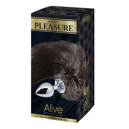 Alive Anal Pleasure Plug Metal Cola de Zorro Talla M 1ud