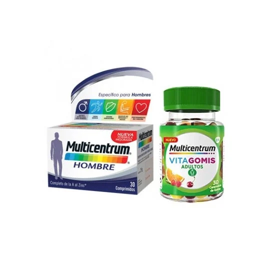 Multicentrum Uomo 30comp + Vitagomis 30 Unità