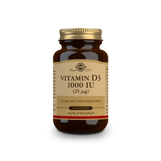 Solgar Vitamina D3 1000UI 25mcg 100 softgels