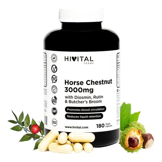 HIVITAL Castaño de Indias Complex con Diosmina Rutina y Rusco 180 cáps