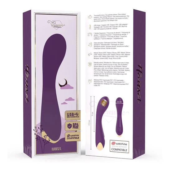 Treasure Hansel G Spot Vibrator Compatible con Watchme 1ud