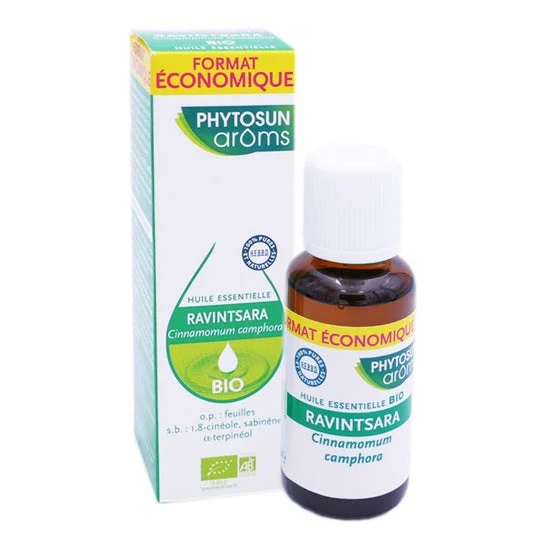 Phytosun Aroms Olio Essenziale Olio Essenziale Ravintsara Bottiglia Biologica 30 Ml