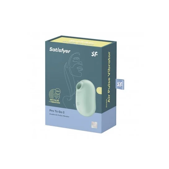 Satisfyer Pro To Go 2 Stimolatore e Vibratore Verde 1 Unità