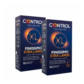 Controllo Finissimo Xl Preservativi 12 + 12 U Condoms pacchetti di risparmio
