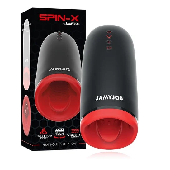 Jamyjob Spin-X Masturbador con Rotación y Función Calor 1ud