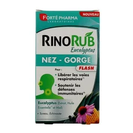 Forté Pharma RinoRub Flash Eucalipto Nariz y Garganta 15comp