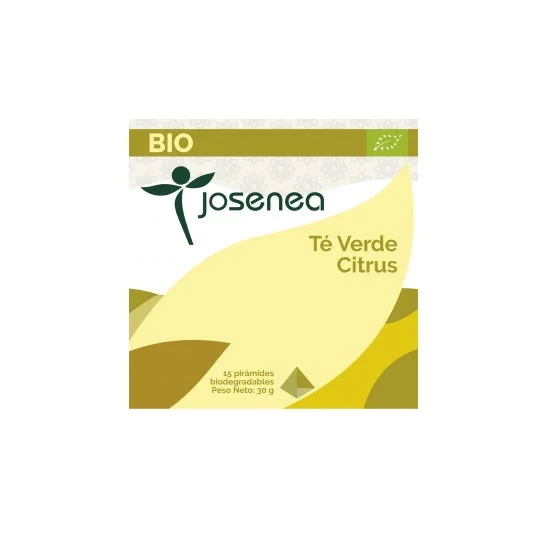 Josenea verde tè agrumi bio scatola 15 piramidi