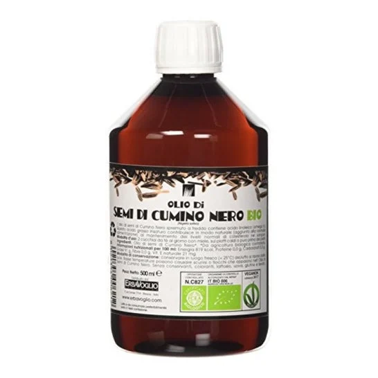 Erbavoglio Olio Semi Cumino Nero Bio 500ml