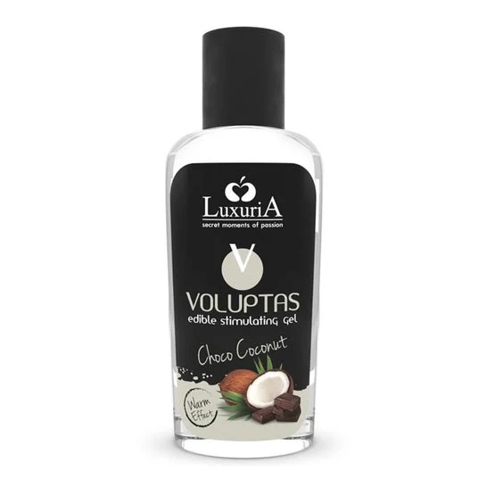 Luxuria Voluptas Gel da Massaggio Commestibile Effetto Riscaldante Cocco e Crema 100ml