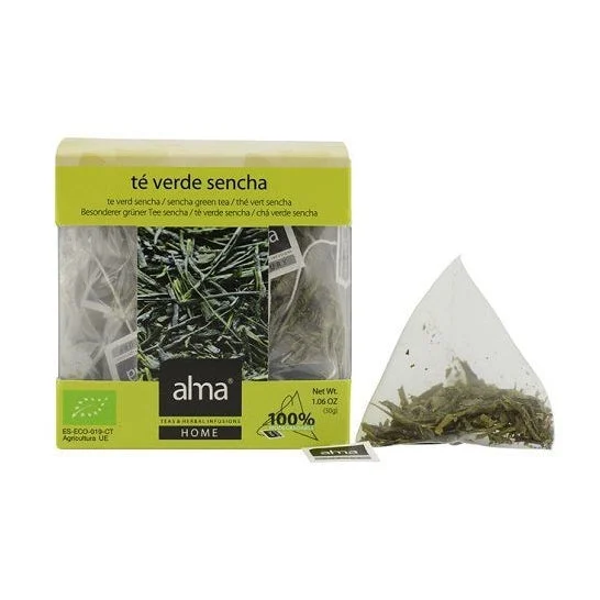 Alma Home Infuso di Tè Verde Sencha Eco Vegan 15 Bustine