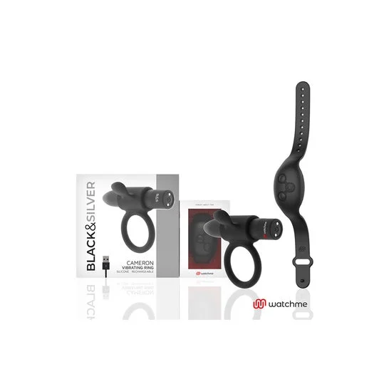 Black&Silver Cameron Control Remoto Cockring Watchme 1 Unità