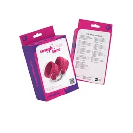 Crushious Tough Love Esposas Velcro Cadena 40cm Extra Rosa 1ud