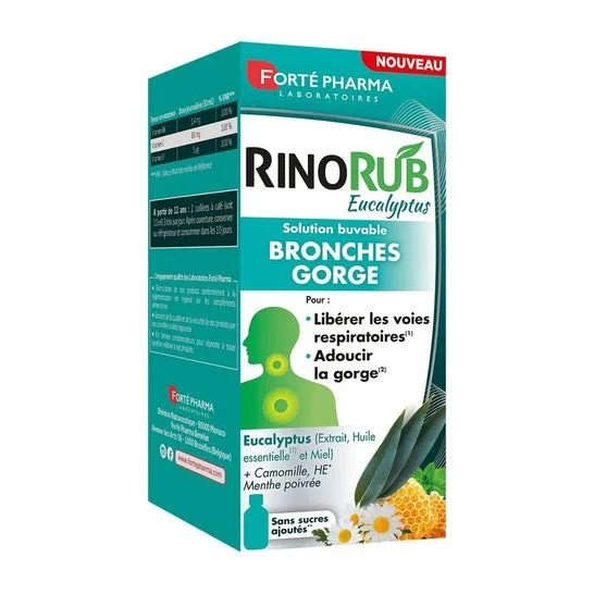 Forté Pharma Rinorub Bronquios y Garganta Eucalipto 120ml