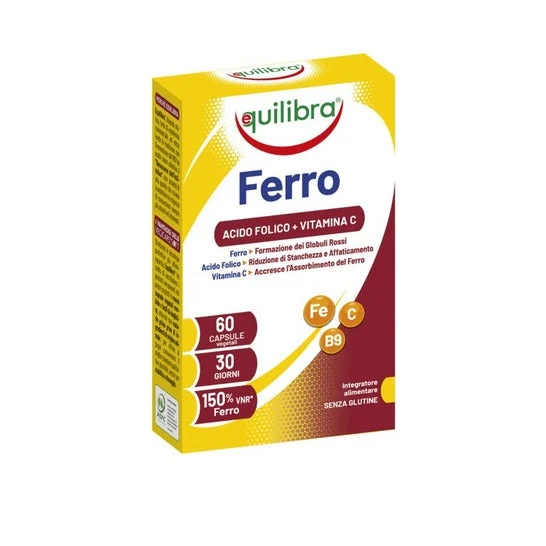 Equilibra Ferro Acido Folico Vitamina C 60caps