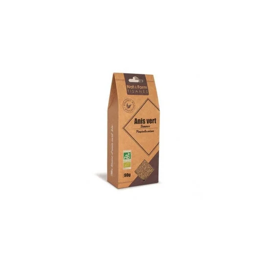Nat&Form Fogli di Tè Verde all'Anice Semi Biologico 90G