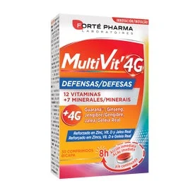 Forté Pharma Multivit' 4G Défenses 30 Comprimés
