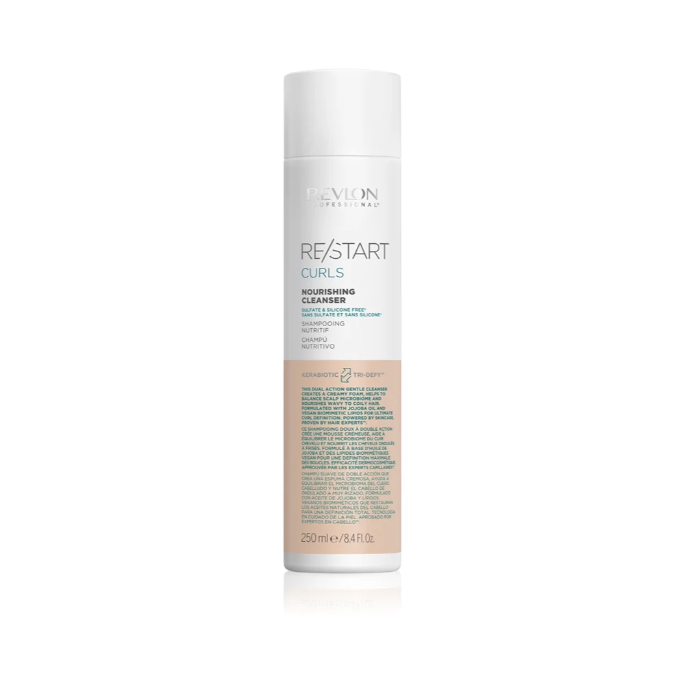Revlon RE/START Curls Cleancer - shampoo detergente per capelli ricci e mossi, 250ml