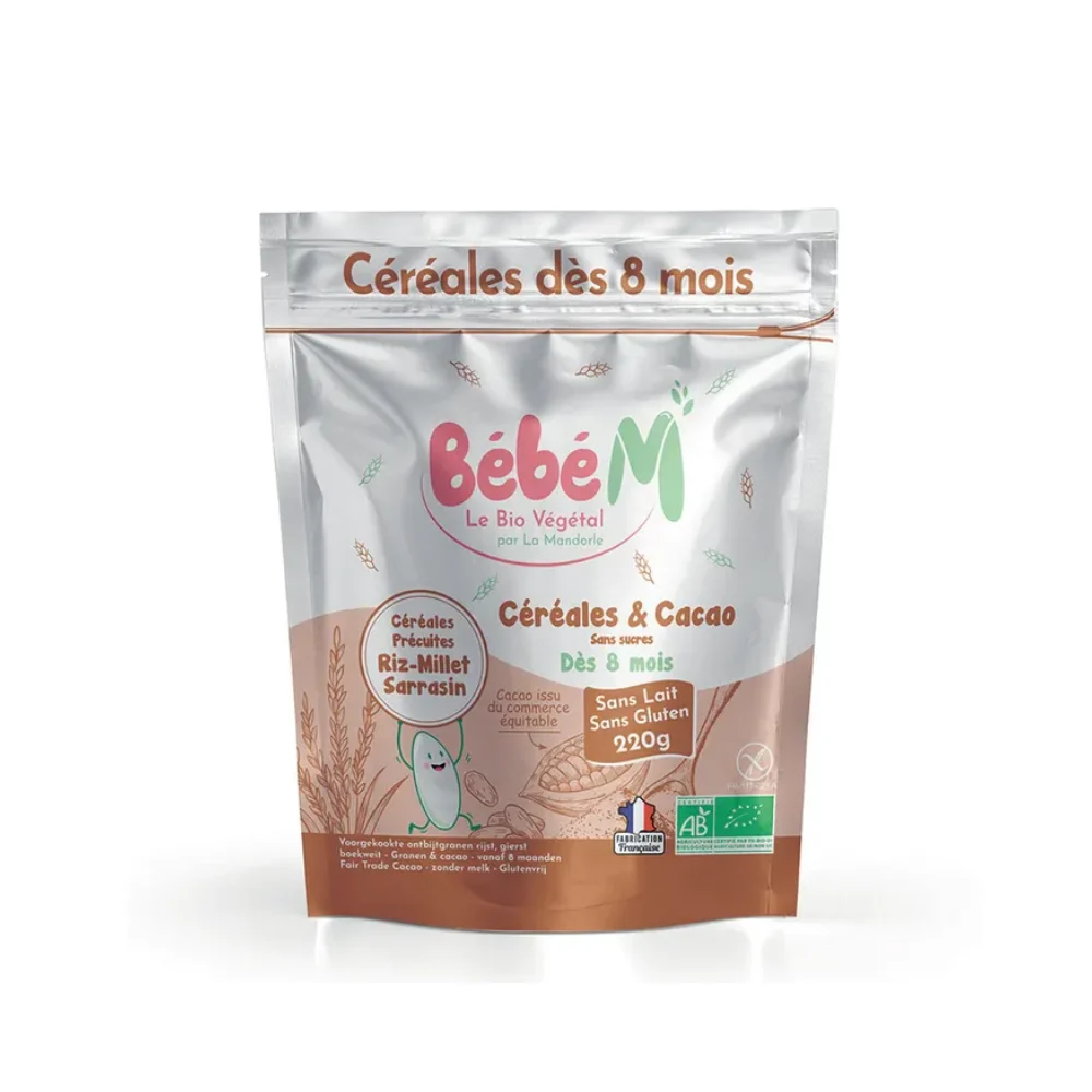 La Mandorle Baby M Cereali e Cacao Bio Da 8 Mesi 220g