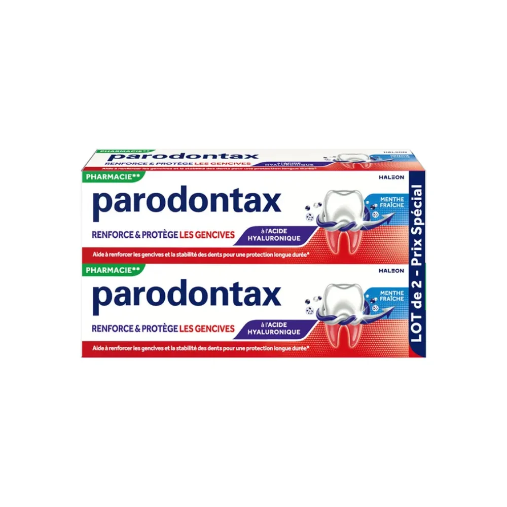 Parodontax Dentifricio Sbiancante Rinforza & Protegge Menta Fresca 2x75ml