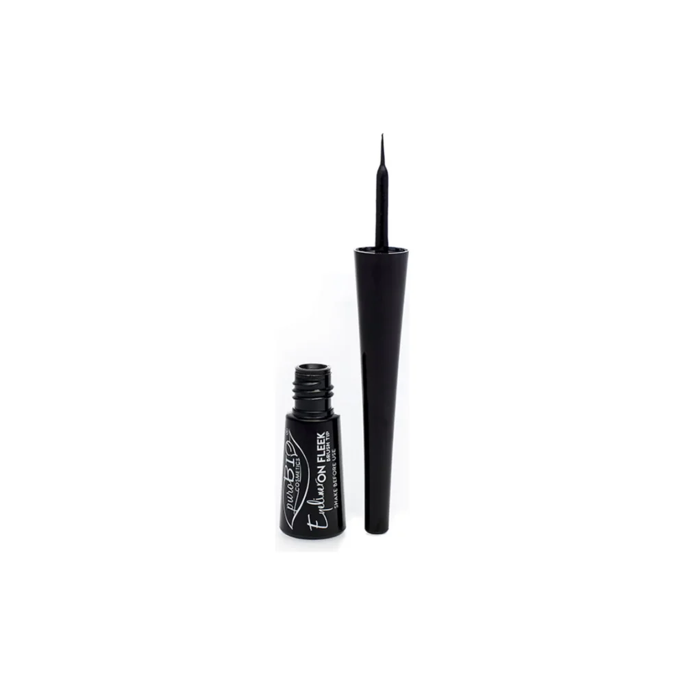 Purobio cosmetics Eyeliner su punta in pile e pennello (3 ml)