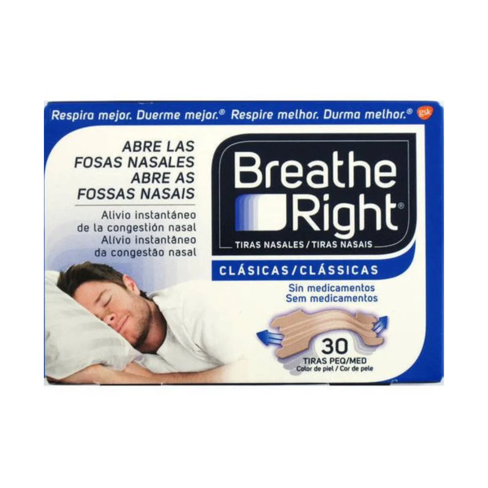 Breathe Right strisce nasali destre di piccole dimensioni 30 unità