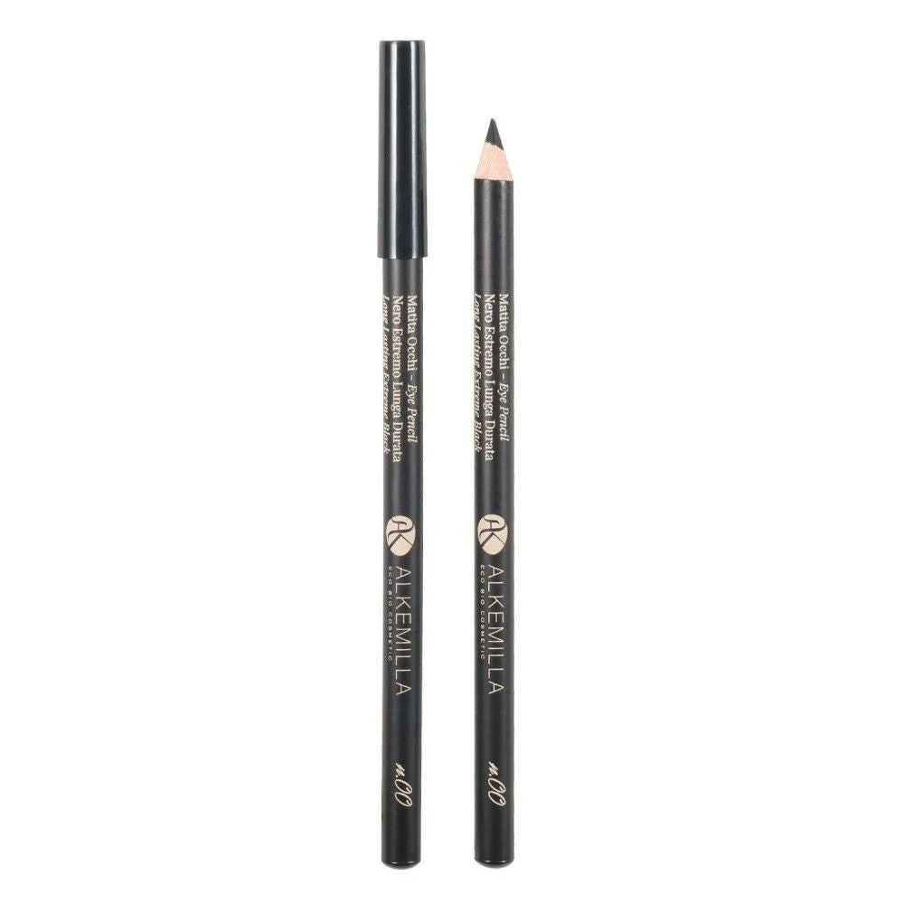 Alkemilla eco bio cosmetic Matita Occhi 00 Extreme Black Lunga durata 150 g