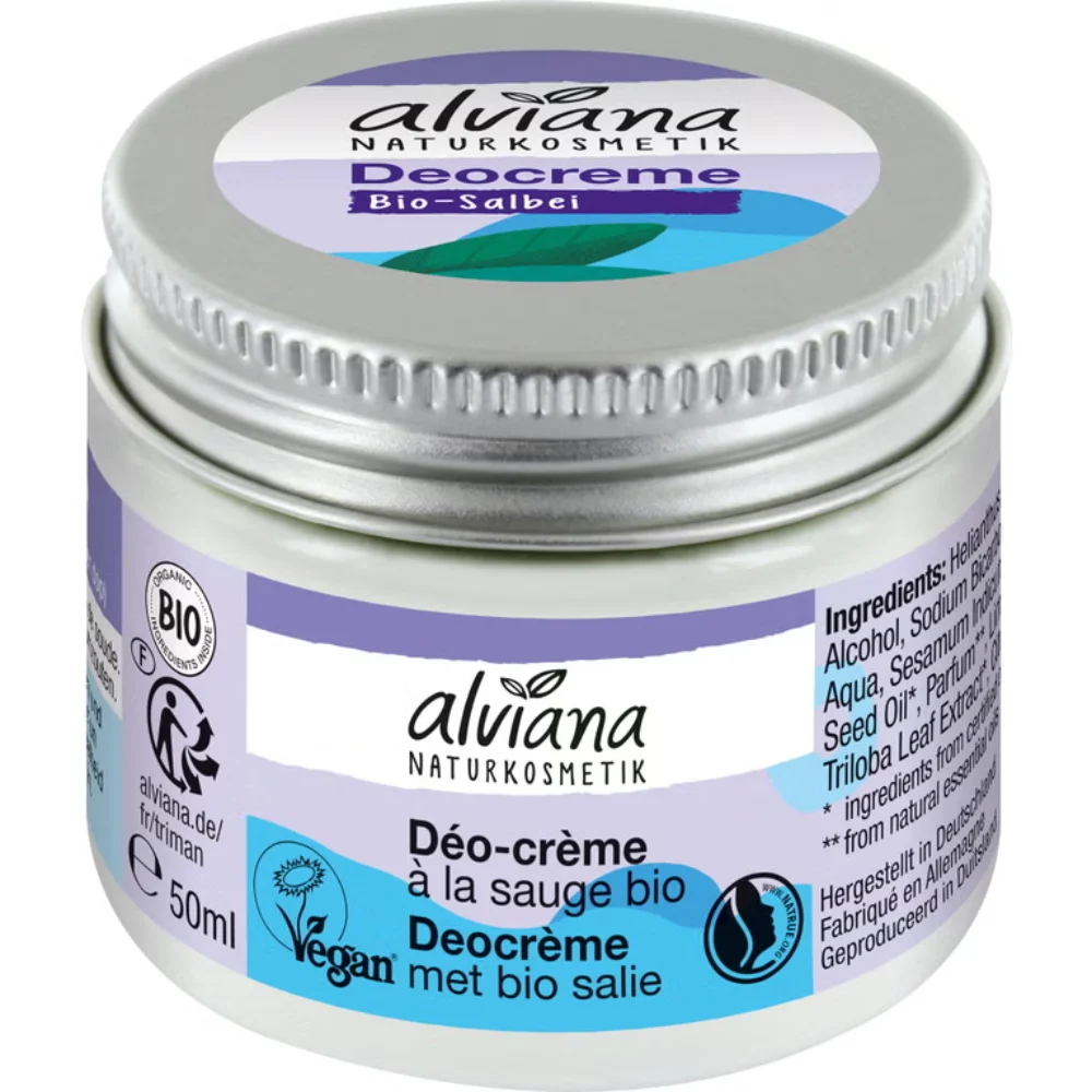 Alviana naturkosmetik Deodorante in Crema alla Salvia Bio 50 ml