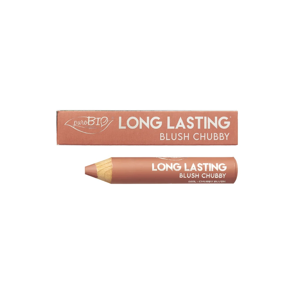 Purobio cosmetics Blush Chubby lunga durata, 020L (vegano) (3,30 g)