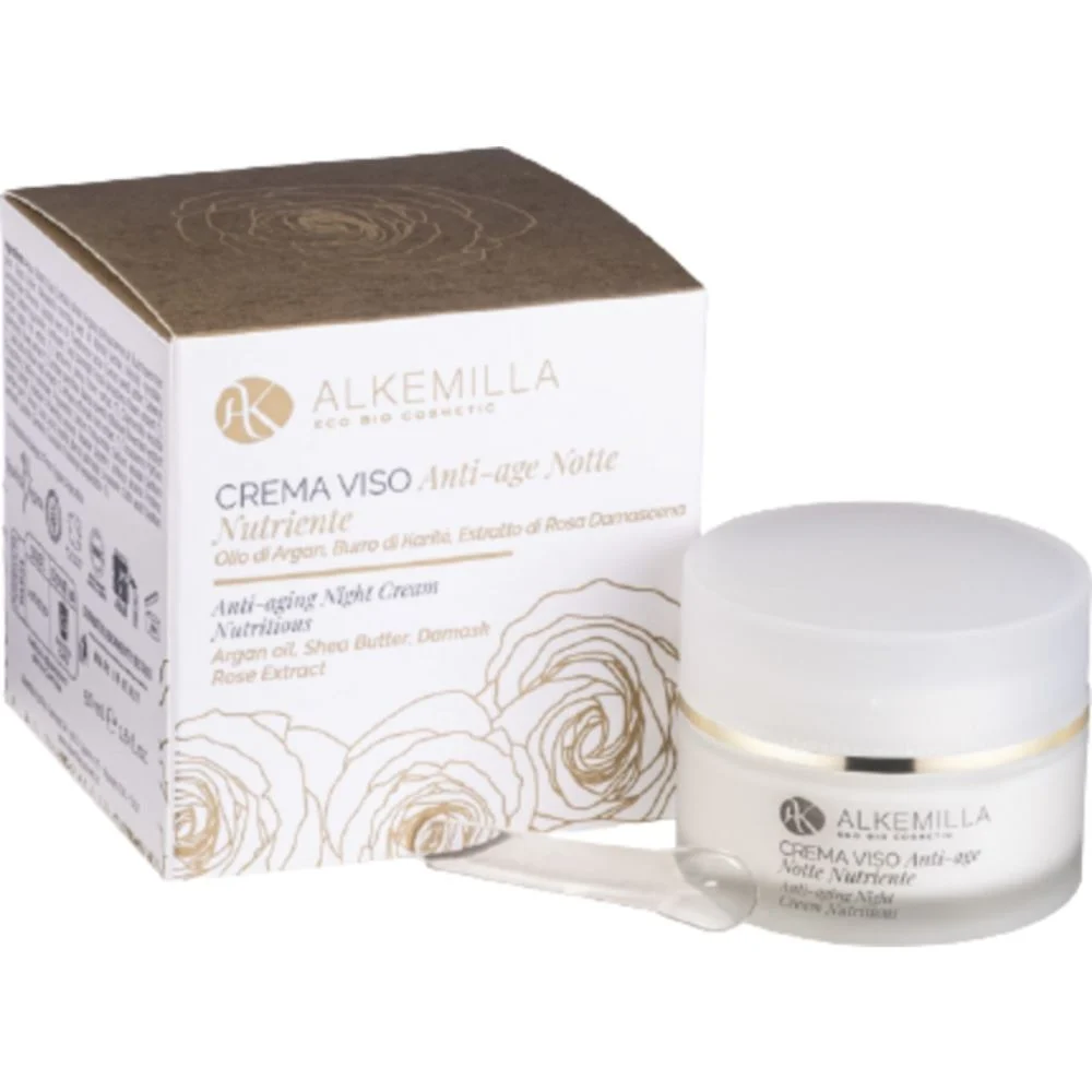 Alkemilla eco bio cosmetic Crema Viso Anti Age Notte Nutriente 50 ml