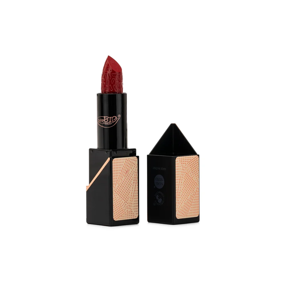 Purobio cosmetics Starlight Collection rossetto, 01 Joyful Red (3,80 g)