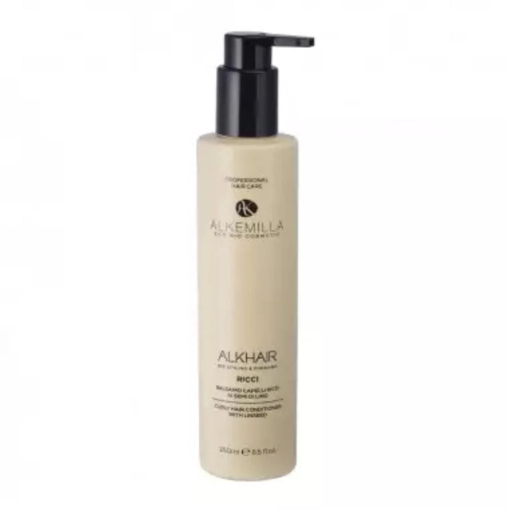 Alkemilla eco bio cosmetic ALKHAIR Balsamo Capelli Ricci ai Semi di Lino 200 ml