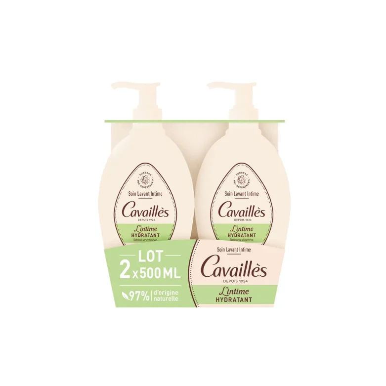 Cavaillès Intima Trattamento Lavante Idratante Secchezza 2x500ml