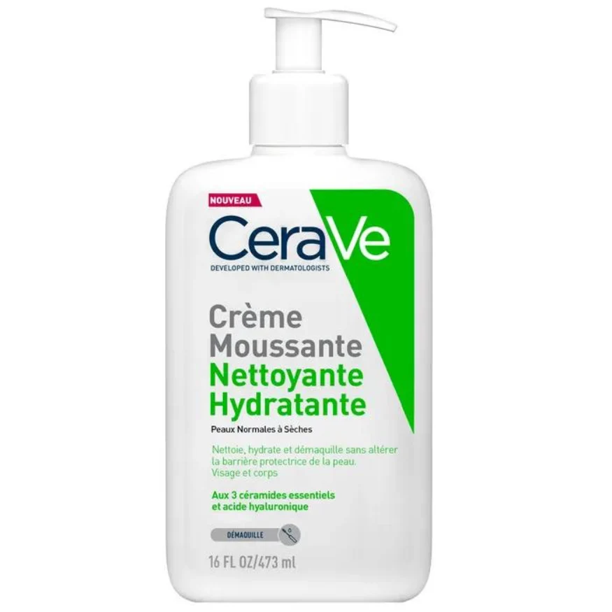 Cerave Cleanse Viso Crema Schiuma Detergente Idratante Pelle da Normale a Secca 473ml