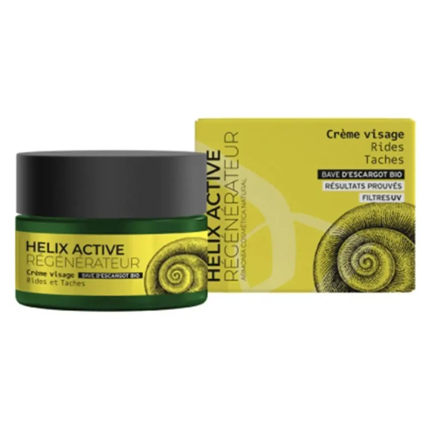 Armonia Cosmétique Helix Activ Crema Viso Lumaca rigenerante Tutti i Tipi di Pelle 50ml