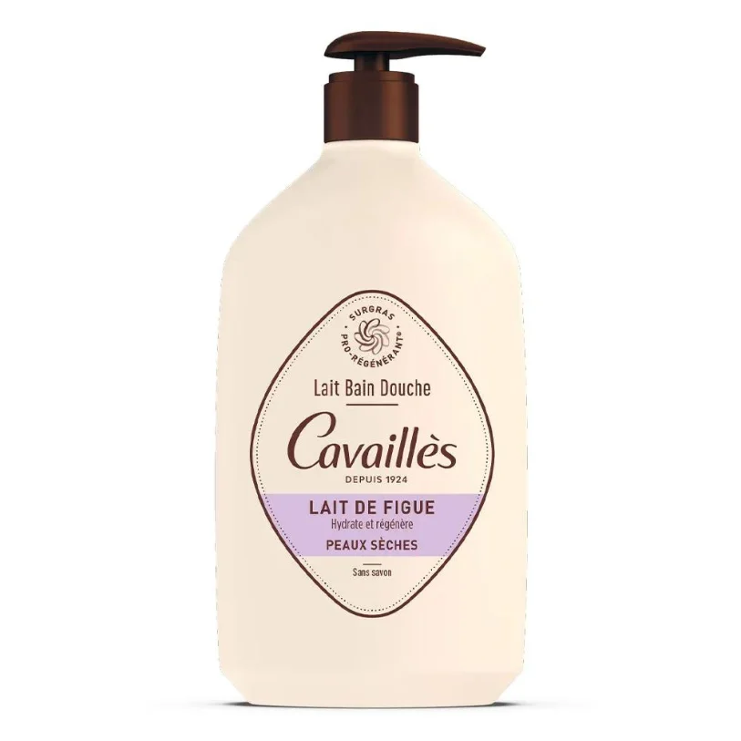 Cavaillès Latte Bagno Doccia - Latte di Fico - Pelle Secca 1 L