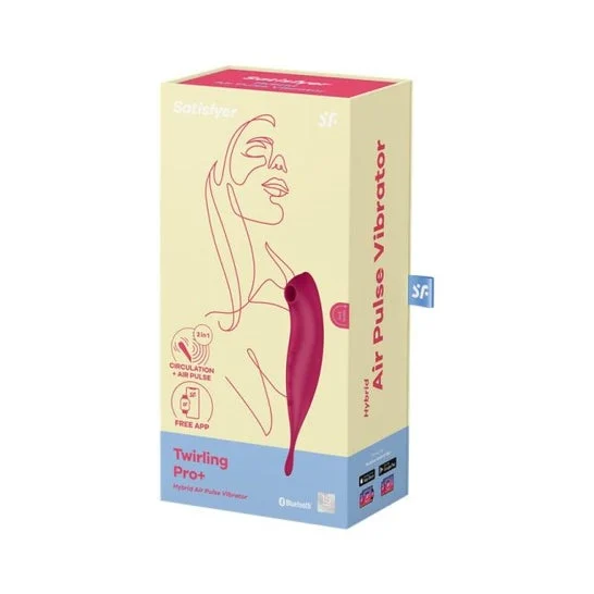 Satisfyer Twirling Pro+ Stimulator & Vibrator Red 1 Unità