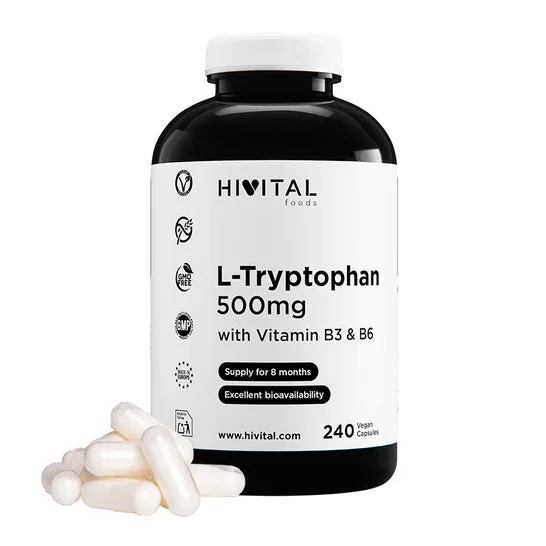HIVITAL L-Triptófano 500 mg con Vit B3 y B6 240 cáps