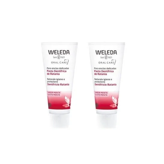 Weleda Ratanhia Dentifricio 2 X 75 Ml